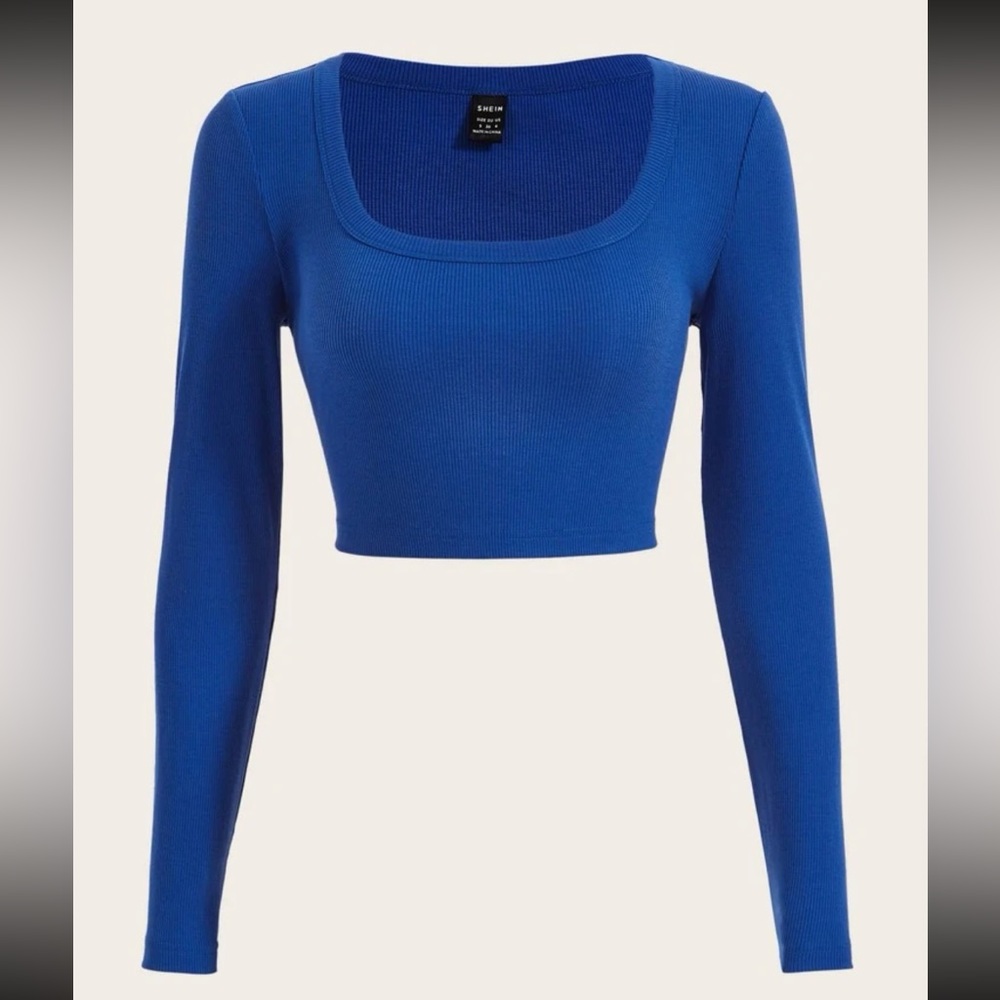 SHEIN square neck topp 💙